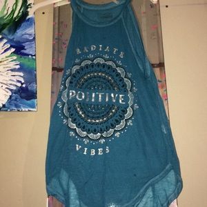 Blue tank and pink tank